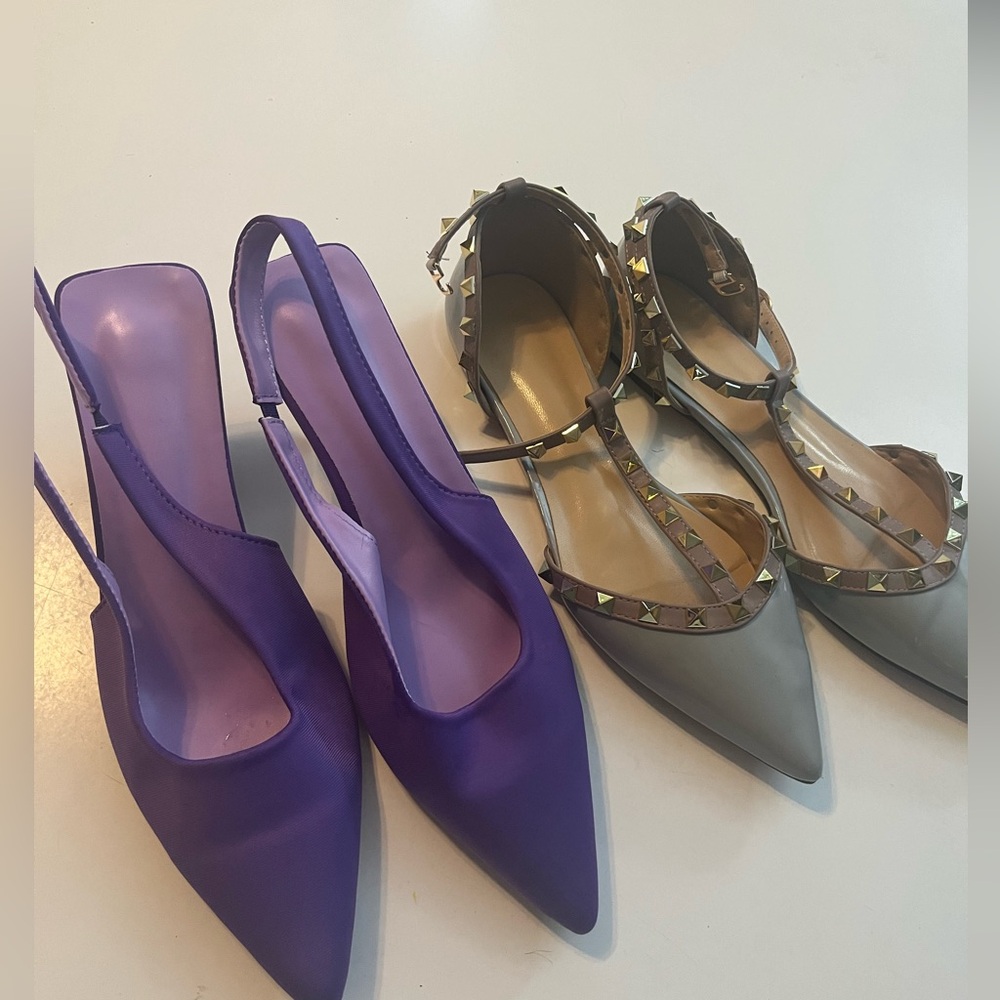 Purple shoes